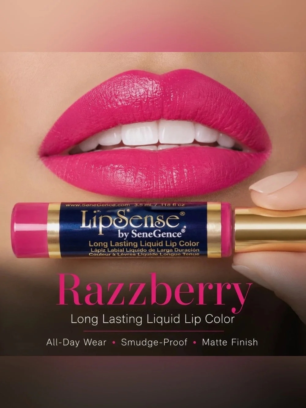 {Set of 2} LipSense by SeneGence Long Lasting Liquid Lip Color RAZZBERRY - NEW